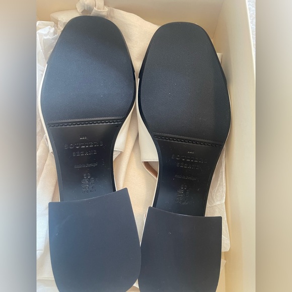 NWT Sezane Black and Cream Paula Slingback Size 38 - Picture 3 of 4